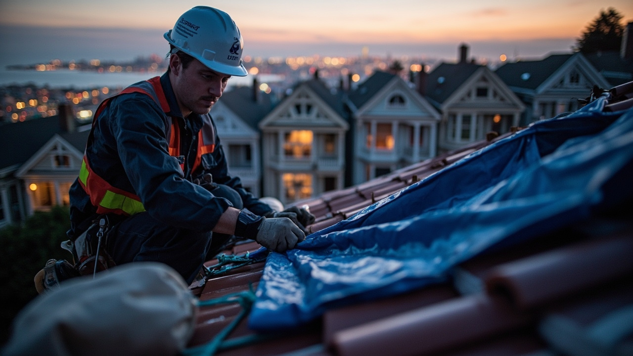 Emergency Roof Leak Tarping in San Francisco – 24/7 Dispatch Within 60 Minutes
