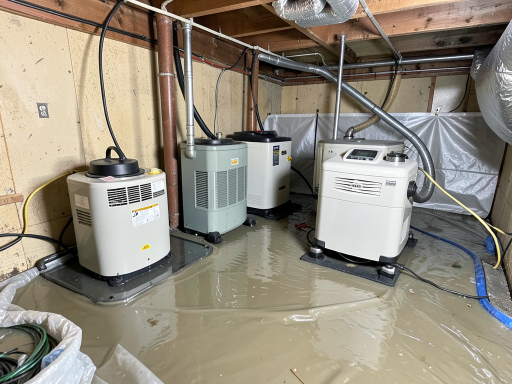 Drying out a flooded crawl space in West Portal before it rots your floor