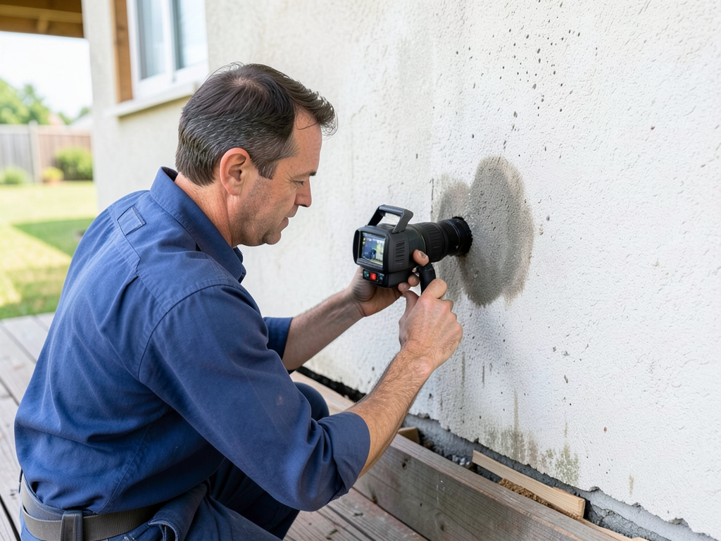How improper deck drainage can rot the exterior wa