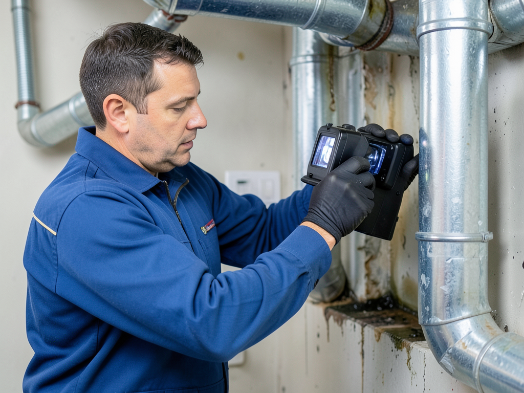 How to check if water damage reached the hvac duct