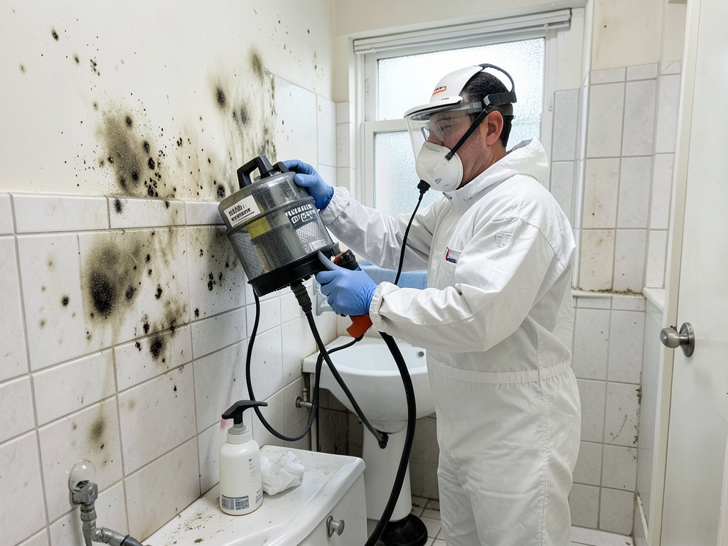 What to do when a clogged bathroom vent leads to m